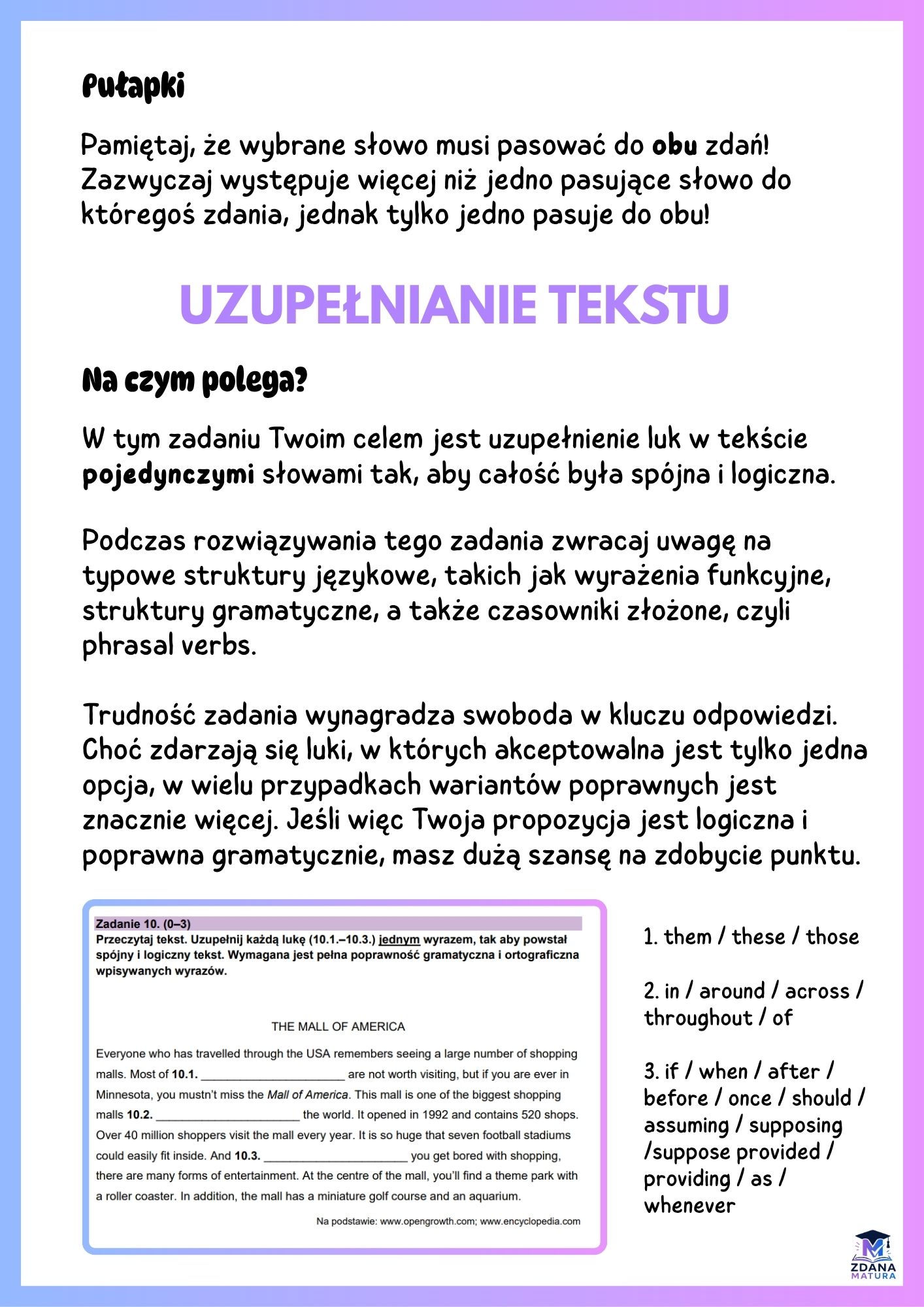 E-book PDF - Typy zadań na maturze podstawowej z języka angielskiego - obrazek 3