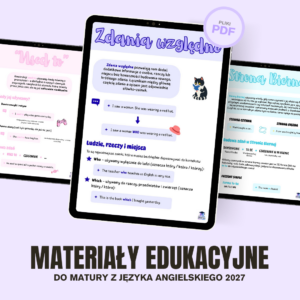 Matura z angielskiego – materiały edukacyjne PDF