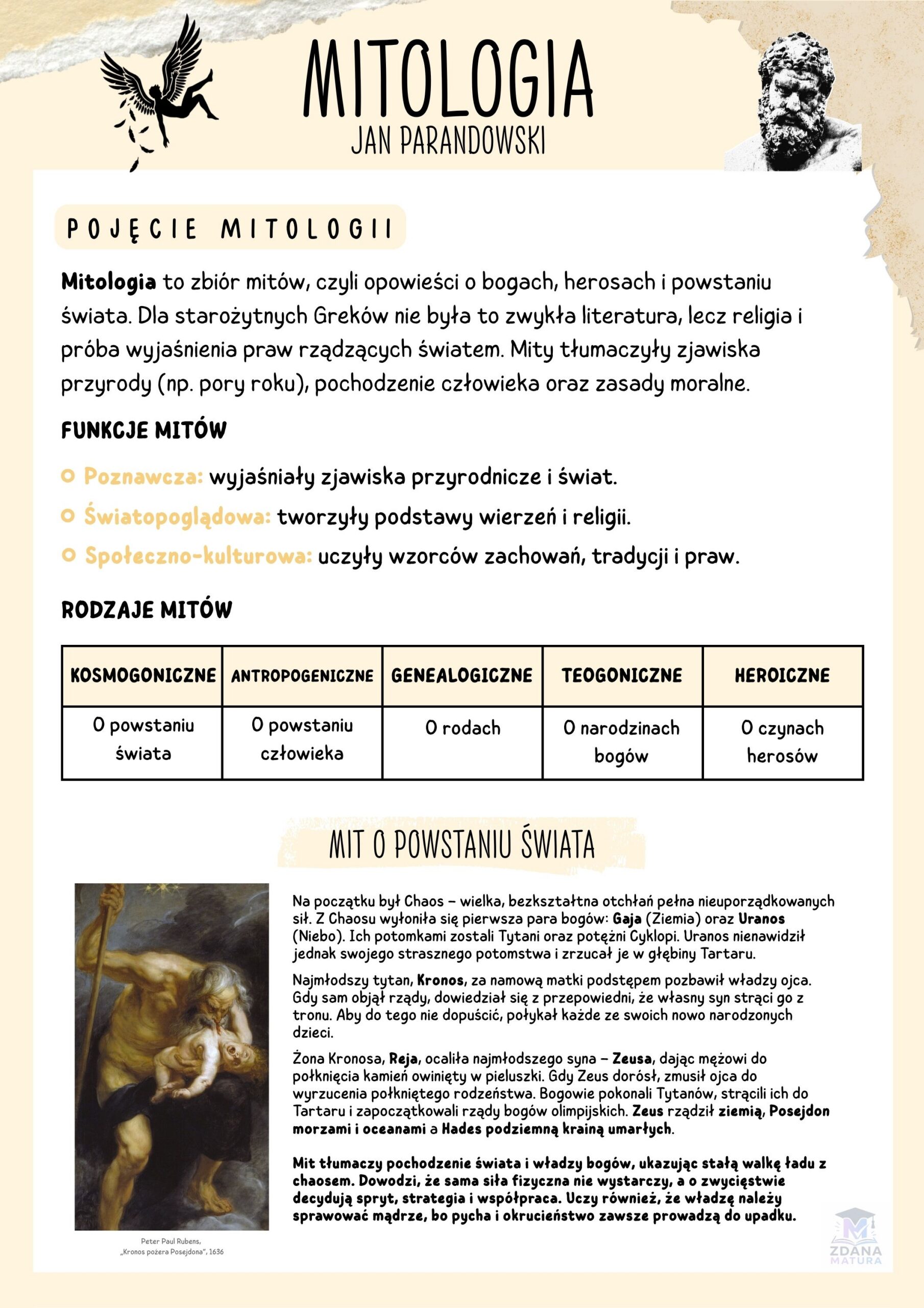 matura język polski notatki opracowania